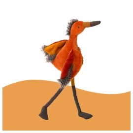 Peluche oiseau aigrette Tout autour du monde Moulin Roty