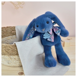 PELUCHE LAPIN BLEU