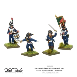 Napoleonic French Chasseurs a Pied of the Imperial Guard command