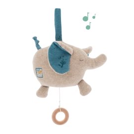 PELUCHE MUSICALE ÉLÉPHANT SOUS MON BAOBAB -MOULIN ROTY