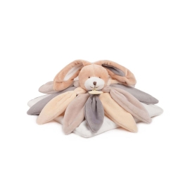 COFFRET DOUDOU LAPIN PETALES COLLECTOR TAUPE