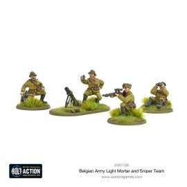 Belgian Army Light Mortar & Sniper Teams