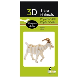 Modèle en papier 3D - Chèvre