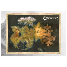 Carte En Tissu De Conquête D’Alektria, Le Premier Continent D’EÄ