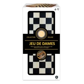 Jeu de Dames en Bois Pliable - Deluxe