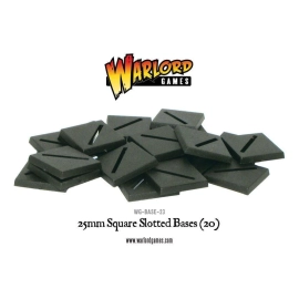 25mm Square Slotted bases (20)