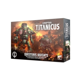 Adeptus Titanicus: Questoris Knights avec gantelets Thunderstrike et nacelles de roquettes