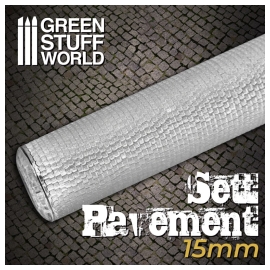 Rouleau texturé - DALLAGE CARRÉ 15mm