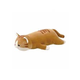 Peluche Chat Brun Mugi - Taille 54 cm