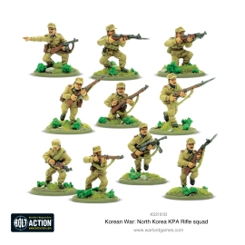 North Korean KPA rifle squad