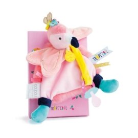 FLAMANT ROSE DOUDOU ATTACHE-SUCETTE