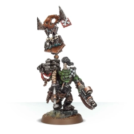 Ork Nob avec bannière Waaagh!