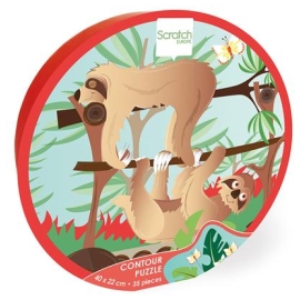 CONTOUR PUZZLE - SLOTH