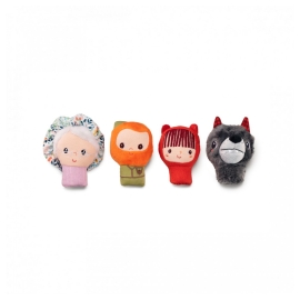 Marionnettes à doigts Chaperon rouge (x4)