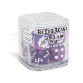 Blood bowl: dark elf team dice set