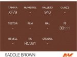 AK11104 - SADDLE BROWN – STANDARD