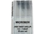 20 Mini Forets acier de 0,30 à 1,60