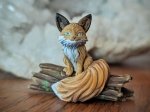 Pack figurine initiation complet peinture pinceau et figurine renard résine