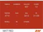 AK11092 - MATT RED – STANDARD