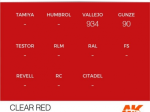 AK11213 - CLEAR RED – STANDARD