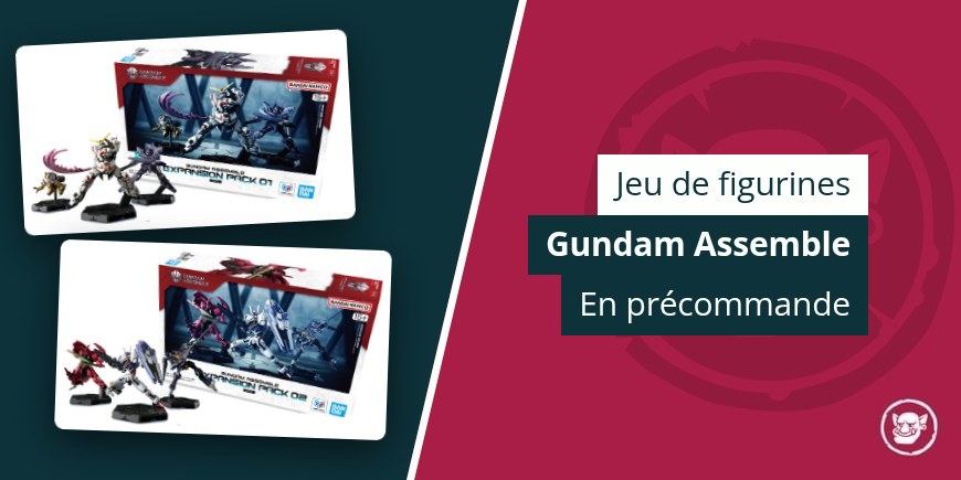 Gundam Assemble, le jeu de figurines : Starter Set et Expansion Packs 01 et 02 en précommande
